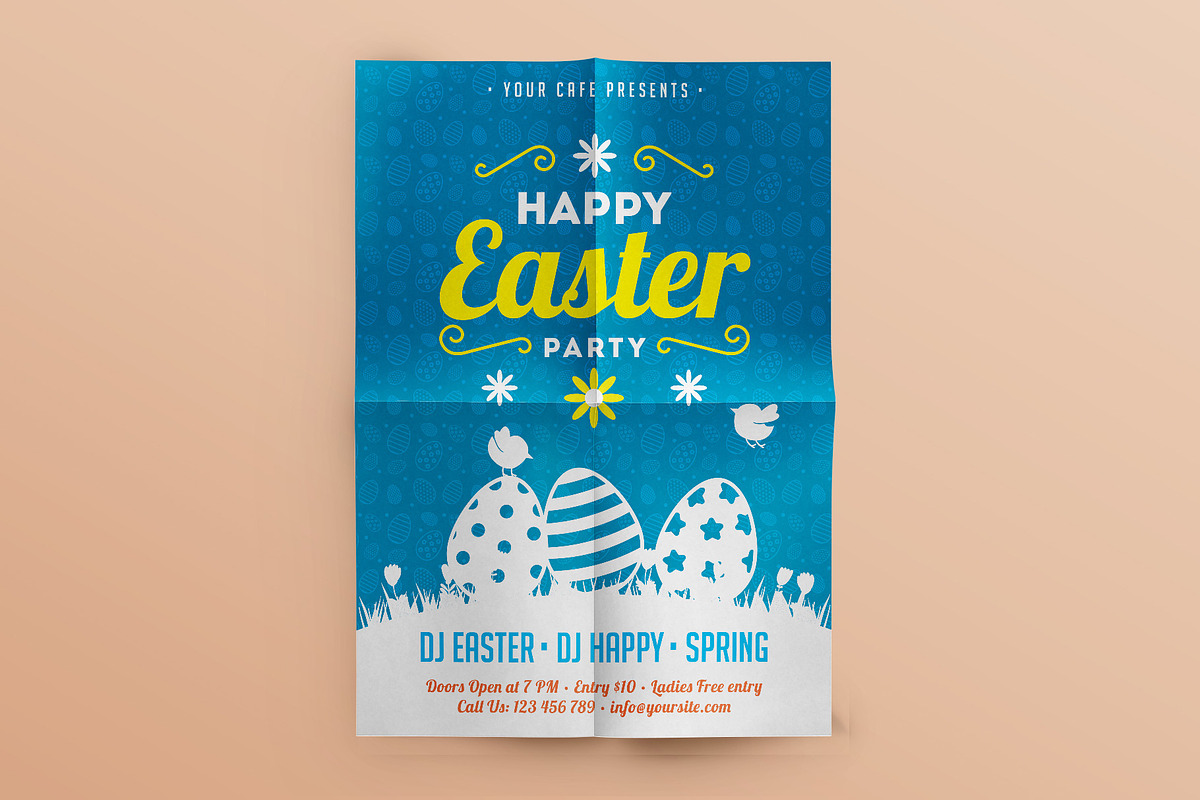 Happy Easter Party Flyer, a Flyer Template by Rafoz (Photo 3 of 3)