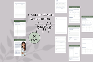 CAREER COACH WORKBOOK TEMPLATE, a Brochure Template by Daring Digies