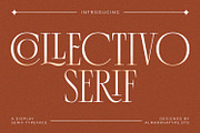 Collectivo – Stylish Condense Serif, a Serif Font by Almarkhatype (Thumbnail 1 of 12)