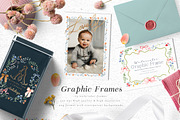 Watercolor Flower Crest DIY, a Decorative Illustration by Graphic Box (Thumbnail 2 of 13)