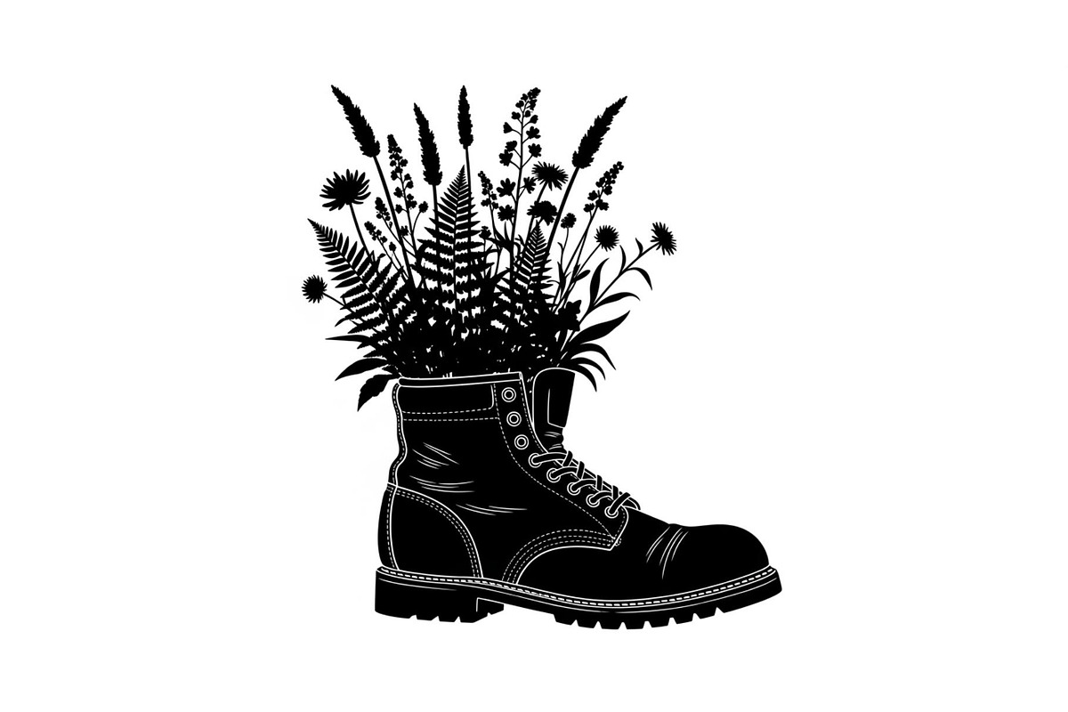 Floral Boot Silhouette Bundle, an Illustration by Gaye Art (Photo 22 of 31)
