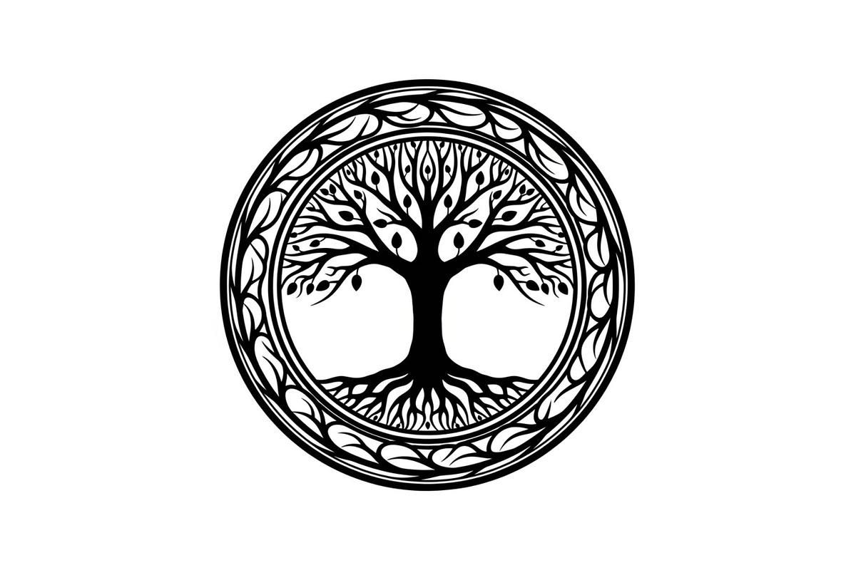 Tree of Life Circle Frame Bundle, an Illustration by Gaye Art (Photo 51 of 51)