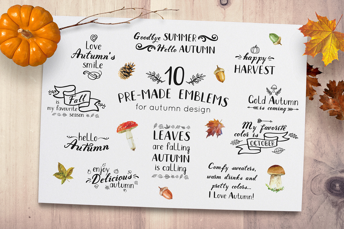 Autumn - fall in love font duo preview 5