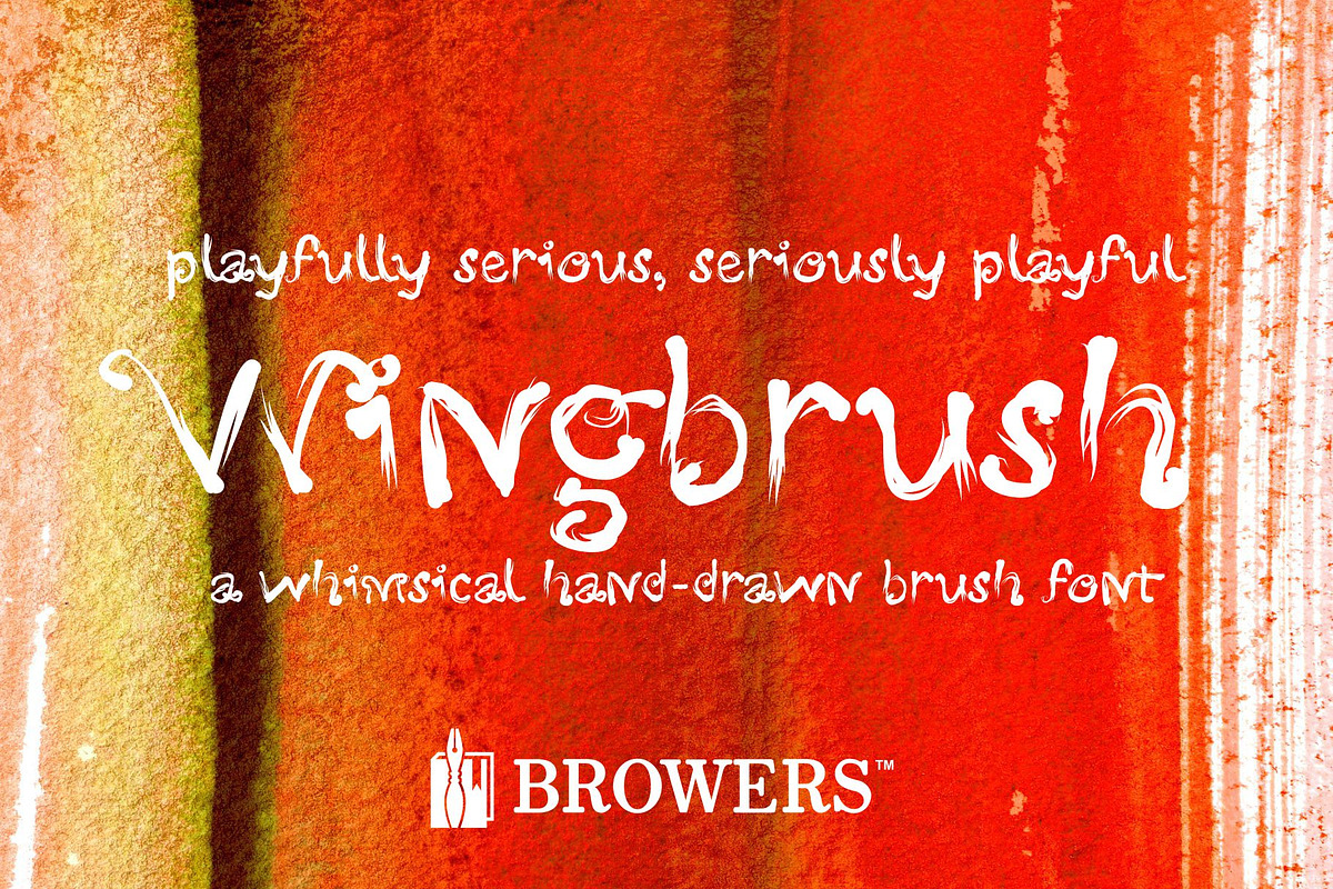 Wingbrush Font