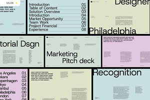 Marketing Pitch Deck Google Slides, a Presentation Template by Creatorism