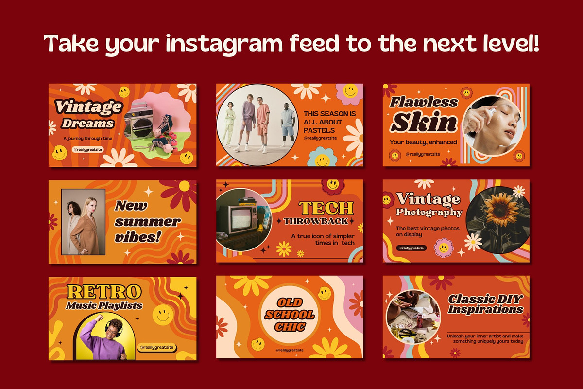 50 Retro Cover Templates Groovy, a Templates & Theme by TemplateCastleStore (Photo 3 of 9)