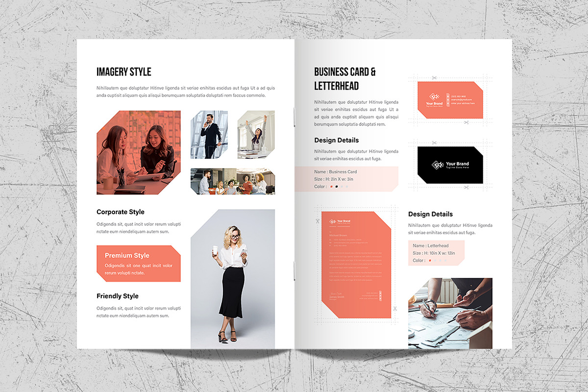 Brand Guidelines Template Design, a Brochure Template by White Graphic (Photo 8 of 11)