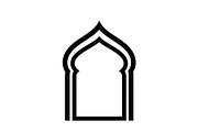 Islamic Arch Window Vector Bundle, an Illustration by yasushie (Thumbnail 12 of 51)