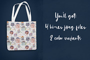 Watercolor Houses Seamless Pattern, a Pattern Graphic by CreativeJourney (Thumbnail 4 of 4)