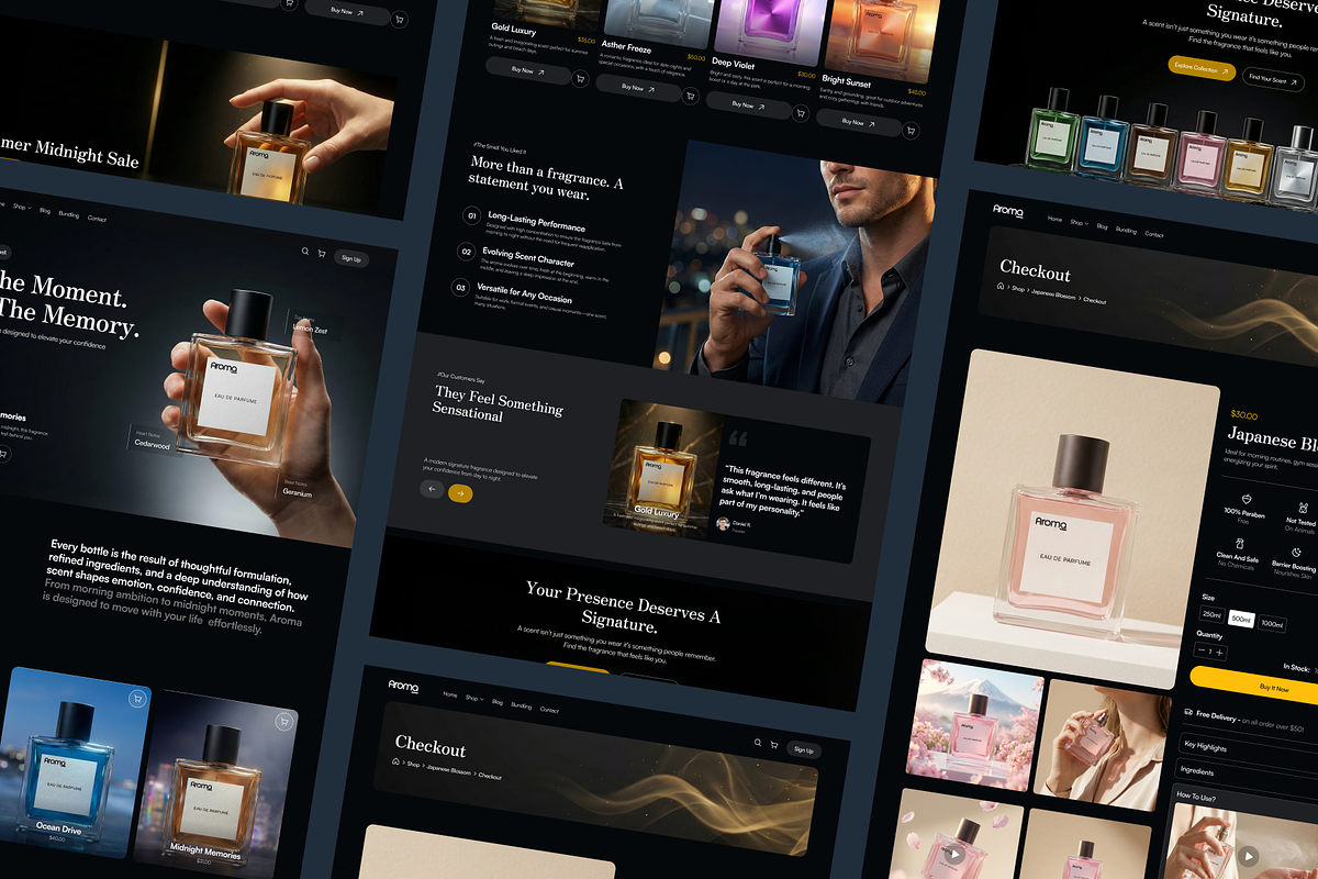 Aroma - E Commerce Website, a Landing Page Template by SLAB! Design (Photo 4 of 5)