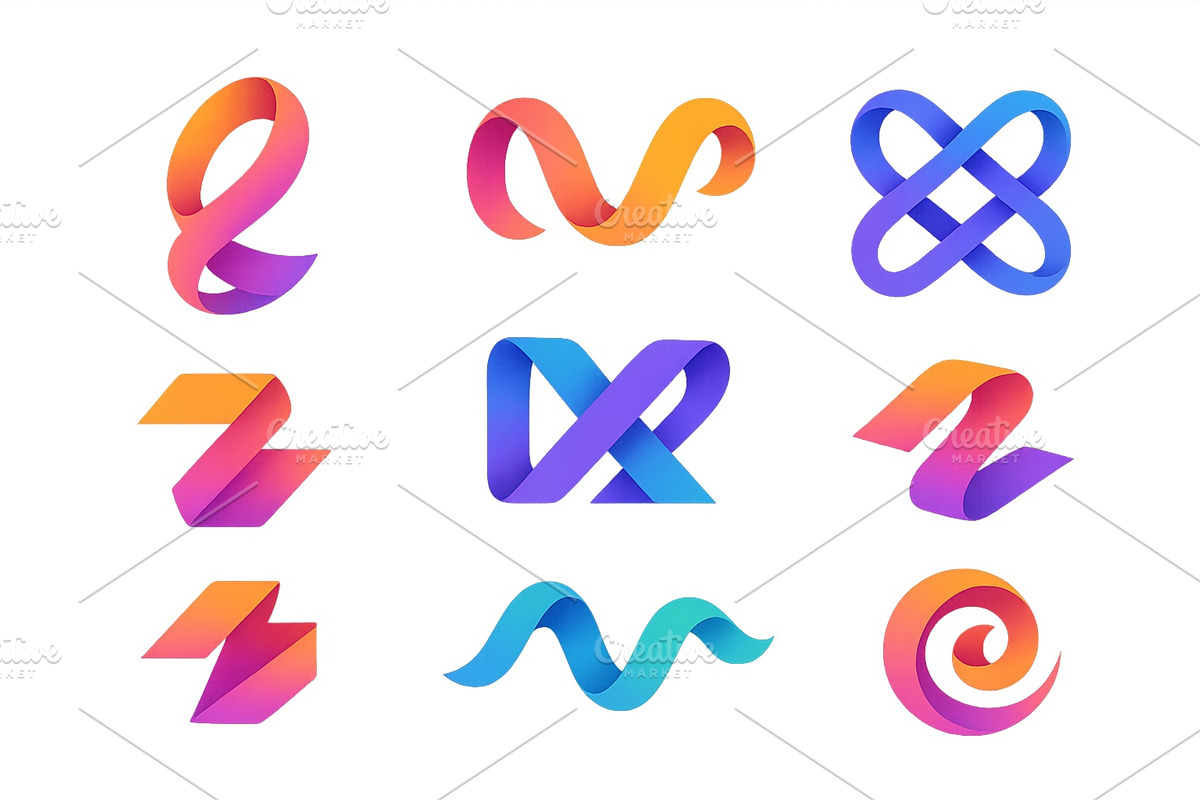 Colorful logo designs featuring, an Illustration by ZinetroN