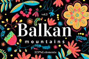 Hand-painted folk gouache pattern, a Decorative Illustration by Folkheart (Thumbnail 1 of 11)