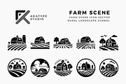 Farm Scene Icon Vector, an Icon by Akatype Studio (Thumbnail 1 of 3)