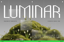 Luminar - Futuristic Font