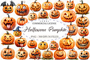 Funny Halloween Pumpkin PNG, an Illustration by designcity5 (Thumbnail 1 of 5)