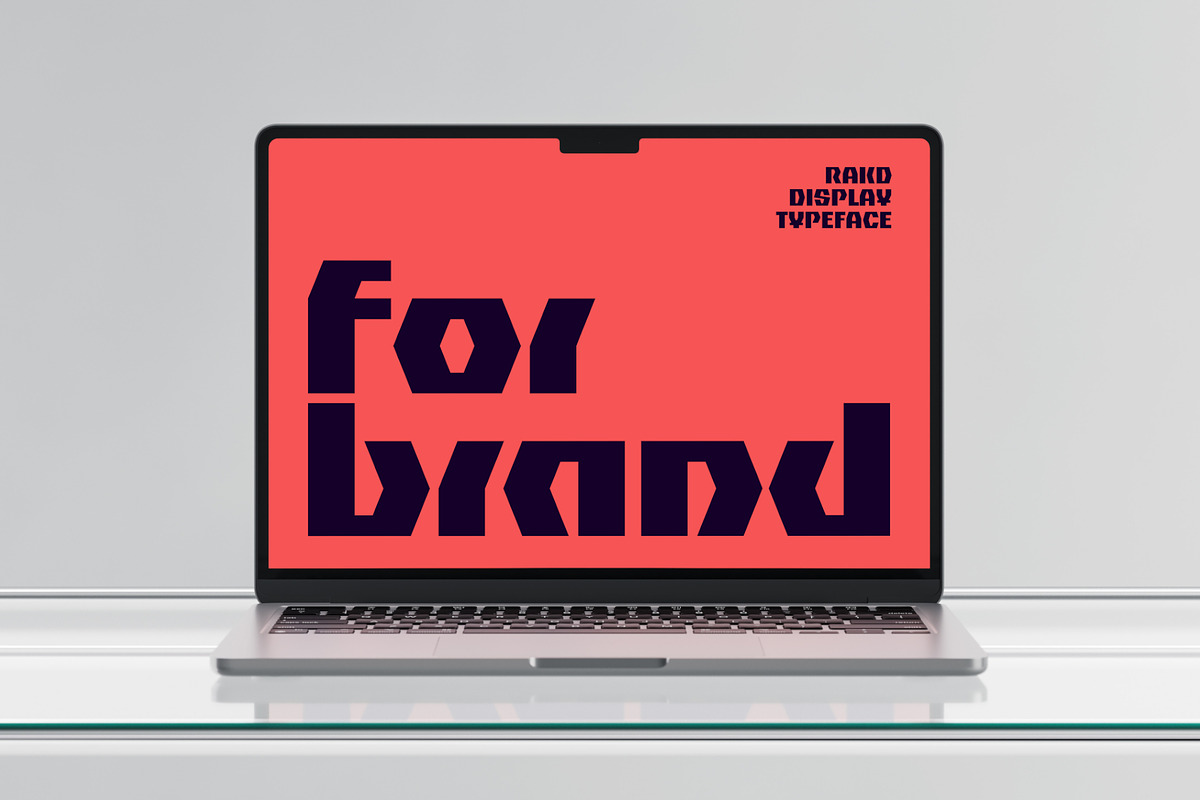 Rakd - Bold Geometric Display Typefa, a Font by ESEM (Photo 4 of 6)