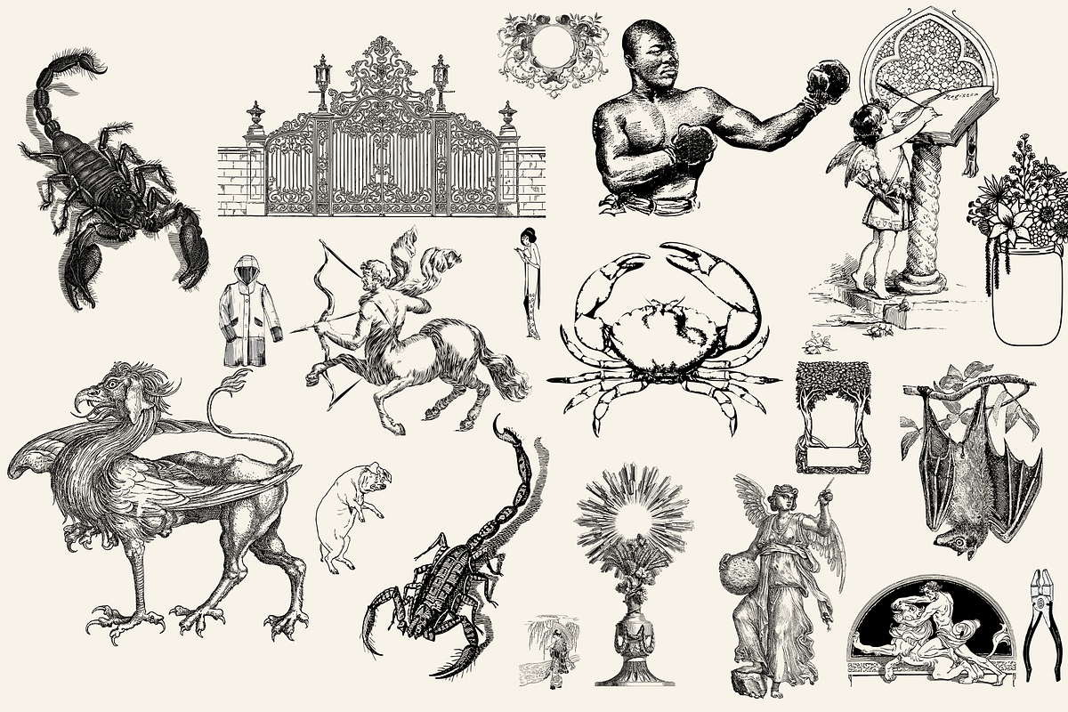 300 TATTOO DESIGNS, an Animal Illustration by Lilithcollageart (Photo 5 of 5)