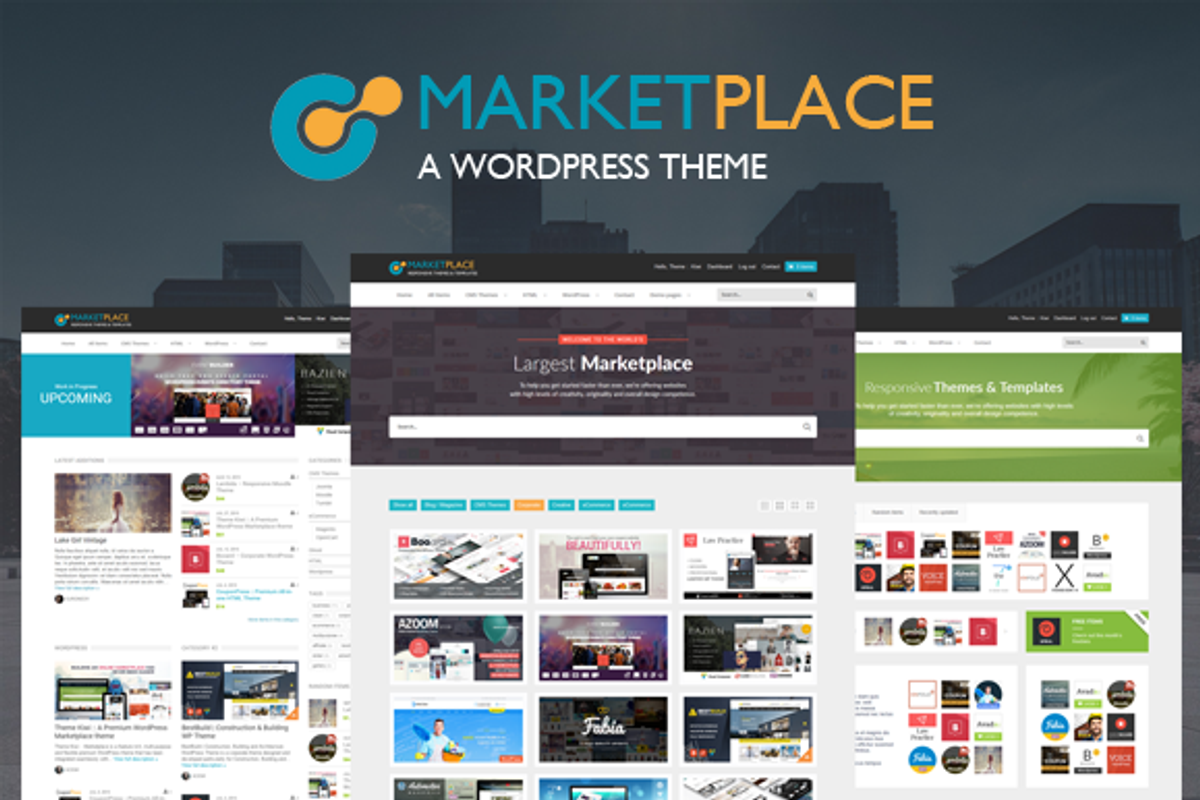 Wordpress Marketplace Theme, a WordPress Template by Theme :: Kiwi (Photo 1 of 16)