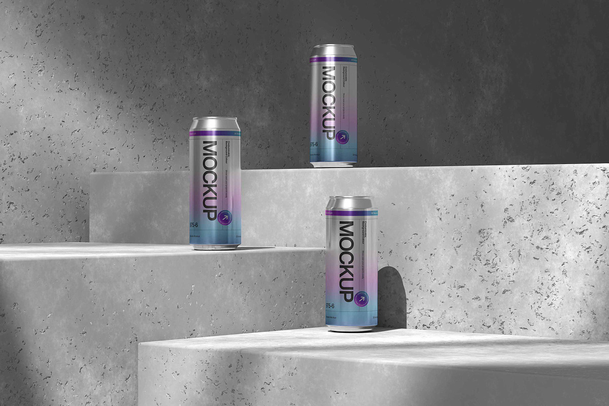 Realistic Aluminum Can Mockup, a Packaging Mockup by East Gallery (Photo 9 of 10)
