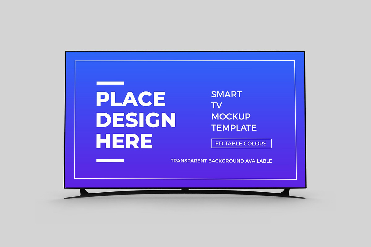 Smart Tv Screen Mockup, a Device Mockup by DigitAuras (Photo 5 of 6)