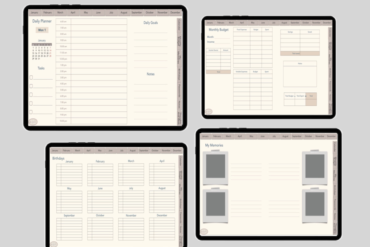 Dated 2024 Digital Planner, a Websites & App Template by Anne Kristin Designs (Photo 3 of 4)