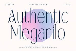 Authentic Megarilo Modern Sans Serif