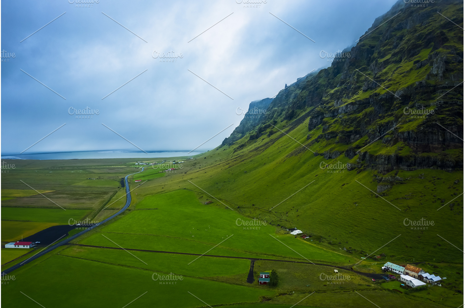Aerial view of icelandic south coast, an Architecture Photo by Igor Tichonow