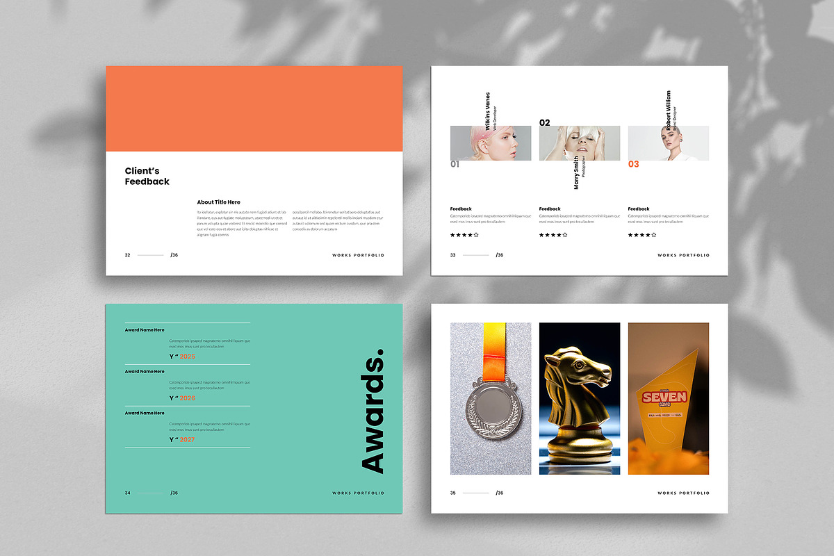 Works / Design Portfolio Template, a Brochure Template by TemplateFolio-Shop (Photo 15 of 20)