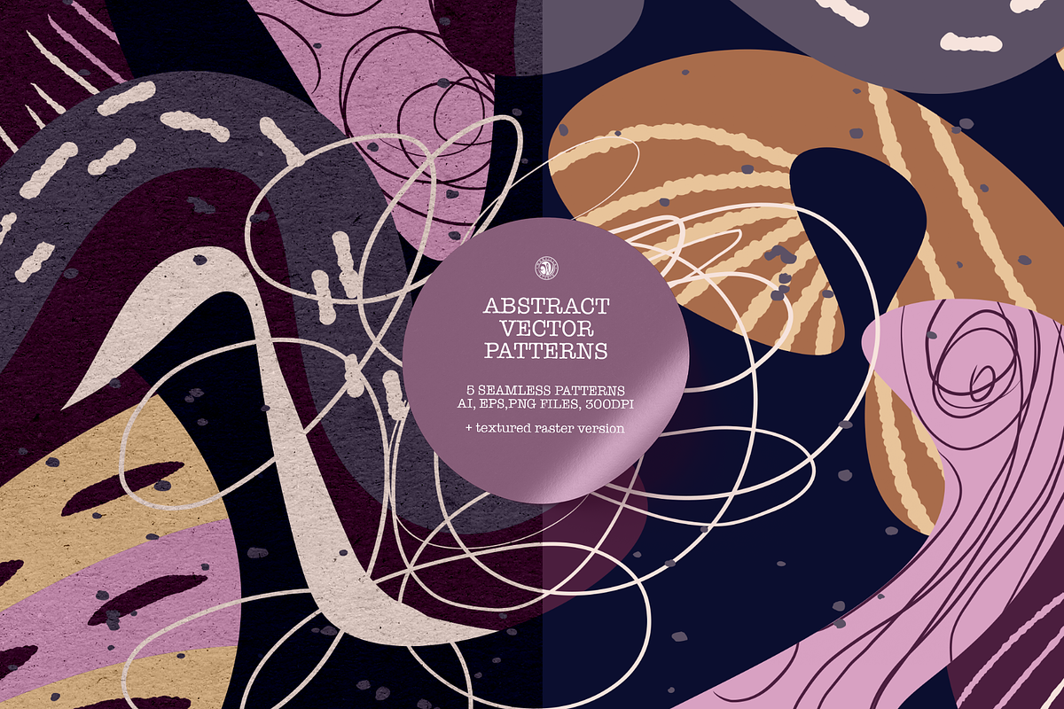 Abstract Shapes Patterns, a Pattern Graphic by Bloomart Studio (Photo 1 of 12)
