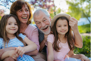 Grandparents spending time with, a Person Photo by HalfPoint