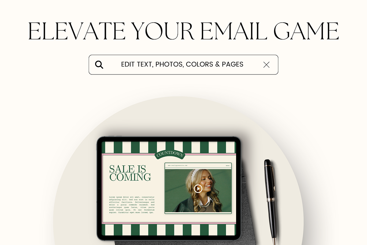 Email Marketing Newsletter Template, an Email Template by Branding Babe Co. (Photo 9 of 9)