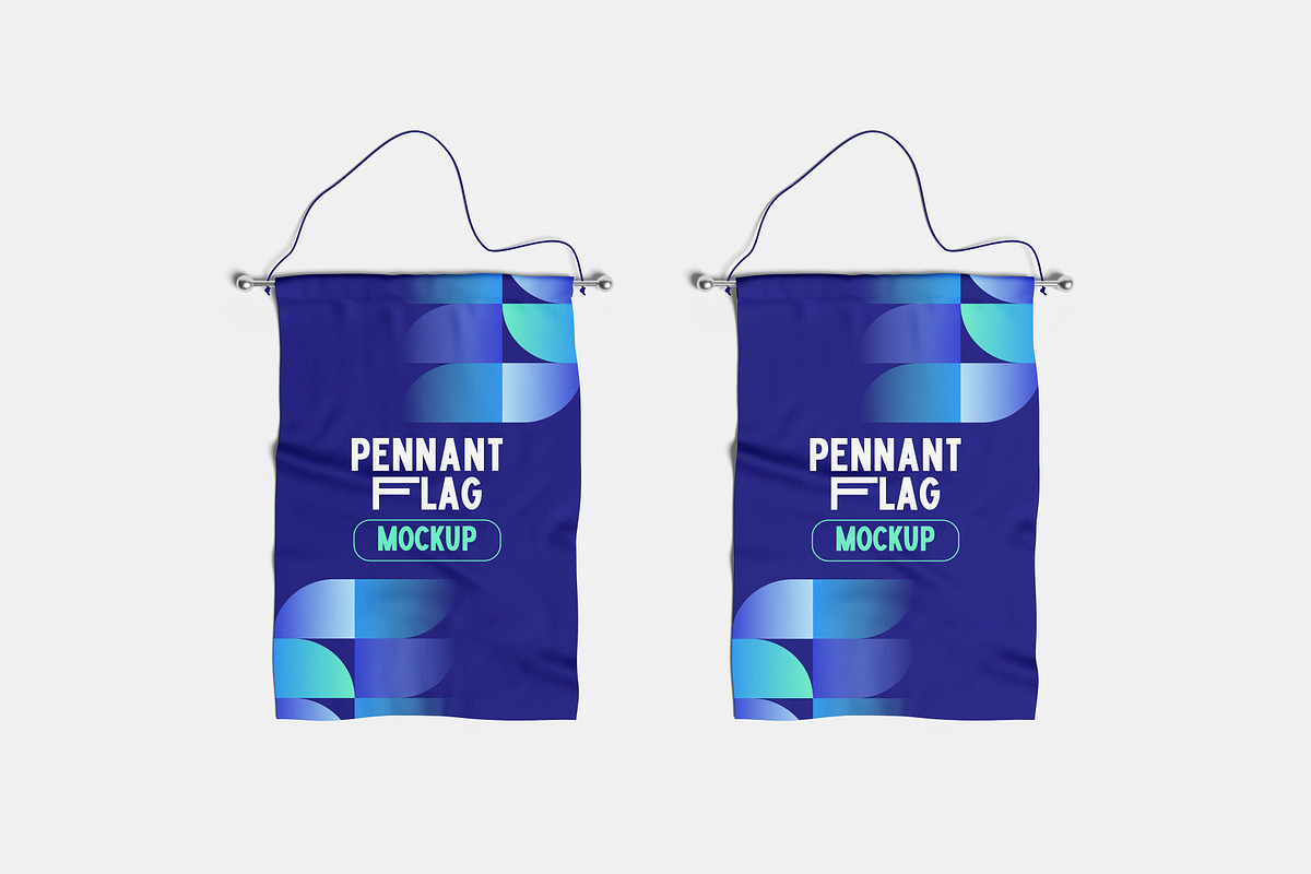 Pennant Flag Mockup, a Packaging Mockup by Hazzpro_Std (Photo 4 of 5)