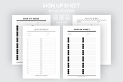Email Sign Up Sheet, a Stationery Template by Amit Debnath (Thumbnail 1 of 8)