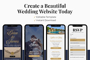 Navy Wedding Website Invitation, a Landing Page Template by Everyday Perfection (Thumbnail 10 of 10)