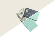 Debit Card and Money Mockup, a Product Mockup by ianmikraz (Thumbnail 2 of 3)