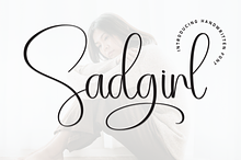 Sadgirl | Script Font