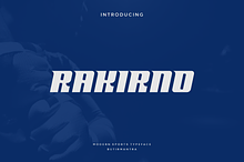 Rakirno - Modern Sport Typeface