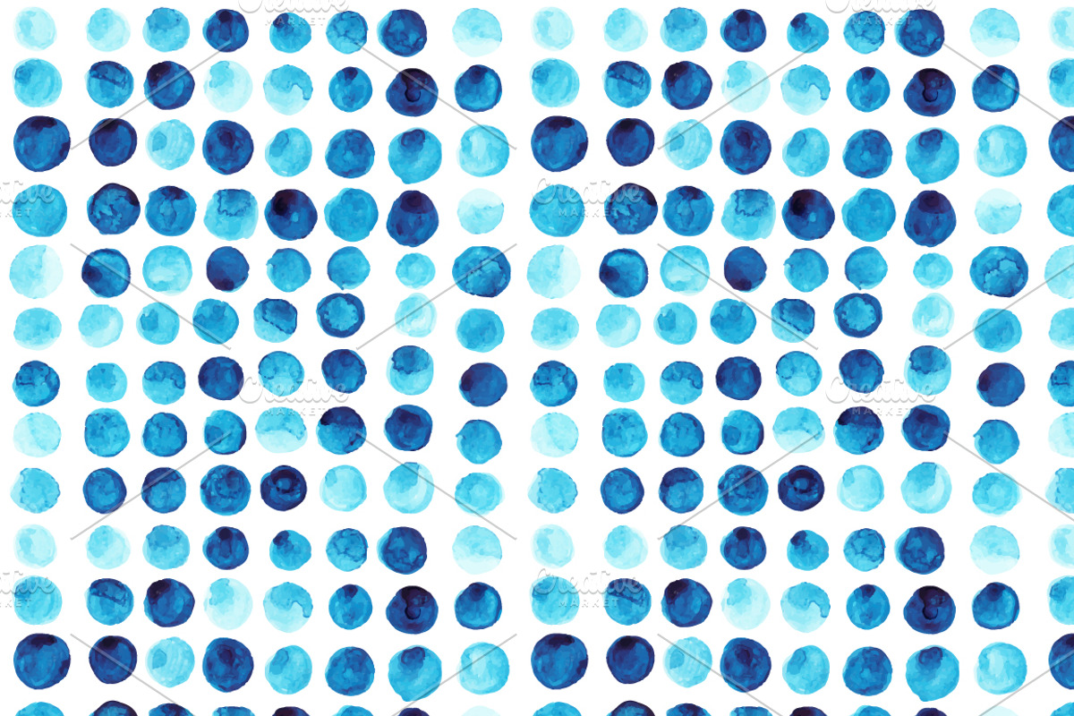 Vector watercolor seamless pattern preview 2