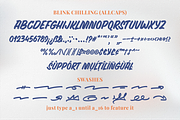 Blink Chilling - A Display Font, a Handwritten Font by a Piece of Cake (Thumbnail 8 of 9)