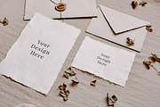 Deckle Edge Paper Mockup Bundle, a Print Template by Barn Owl Studio (Thumbnail 8 of 11)