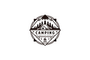 Camping logo design with mountain, a Branding & Logo Template by vexper (Thumbnail 1 of 4)
