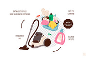Cleaning & Laundry Clipart, a Work Illustration by vik.stock (Thumbnail 4 of 7)