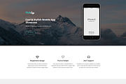 MobiApp - Responsive App Template, a HTML Template by Coderthemes (Thumbnail 1 of 4)