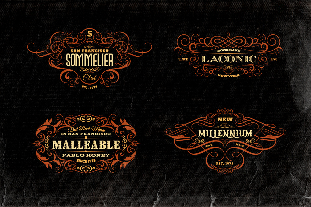 Ornamental Headers & Frames v.1 preview 3