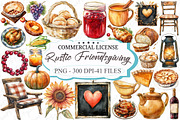 Rustic Friendsgiving Thanksgiving, an Illustration by designcity5 (Thumbnail 1 of 5)