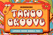 Tango Groove Layered Retro Bubble, a Font by PutraCetol Studio (Thumbnail 1 of 5)