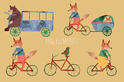 Animals Bundle Watercolor, an Animal Illustration by watercolor kamill (Thumbnail 6 of 13)