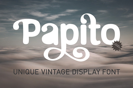 Papito | Retro Serif Display Font