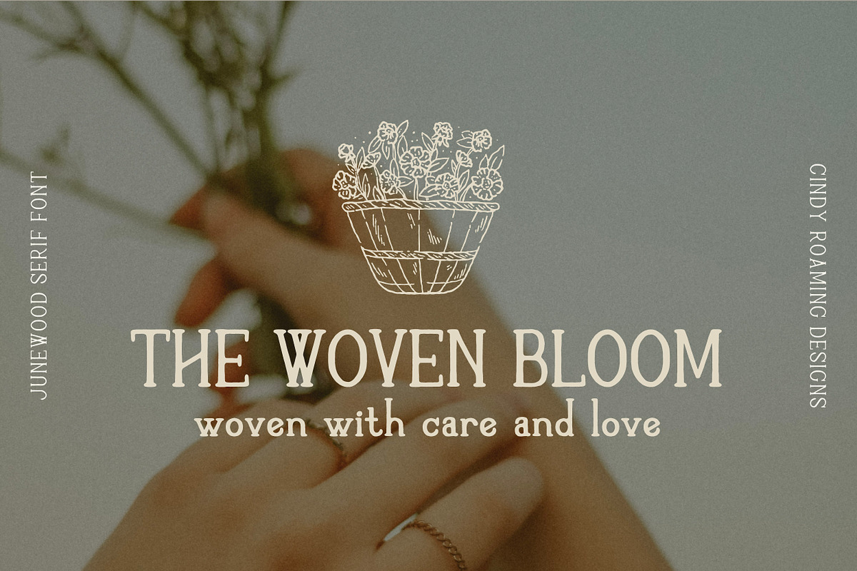 Junewood by Cindy Roaming Designs, a Serif Font by cindyroamingdesigns (Photo 8 of 8)