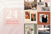 Chic Instagram Grid Post Templates, a Social Media Template by Karissa Macapagal (Thumbnail 1 of 11)
